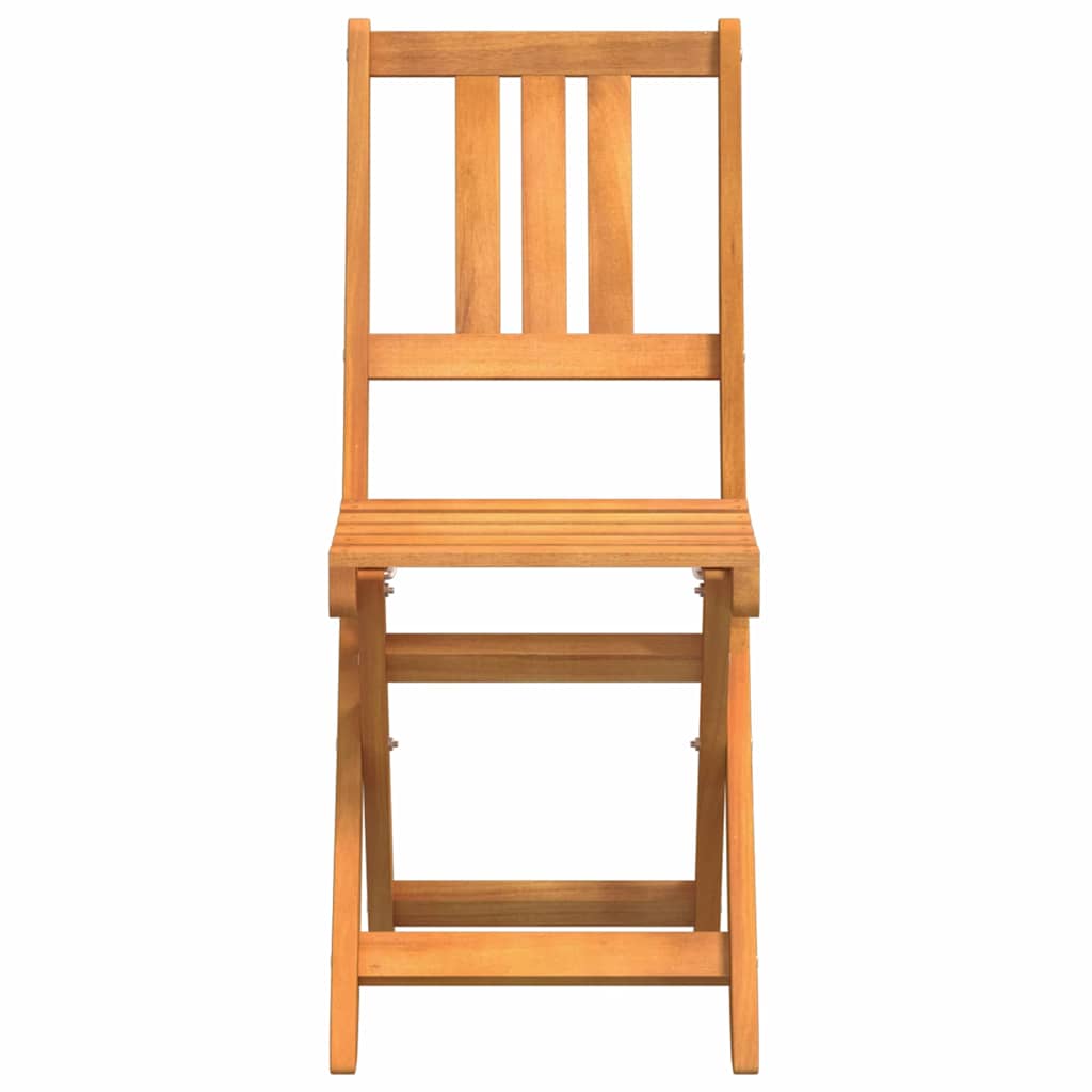 Garden Chair Folding 8 pcs Oil Natural 40 x 42 x 85 cm