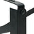 Beer Table Leg 2 pcs Black 39 x 3 x 75 cm Powder-Coated Steel