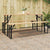 Beer Table Leg 2 pcs Black 39 x 3 x 75 cm Powder-Coated Steel
