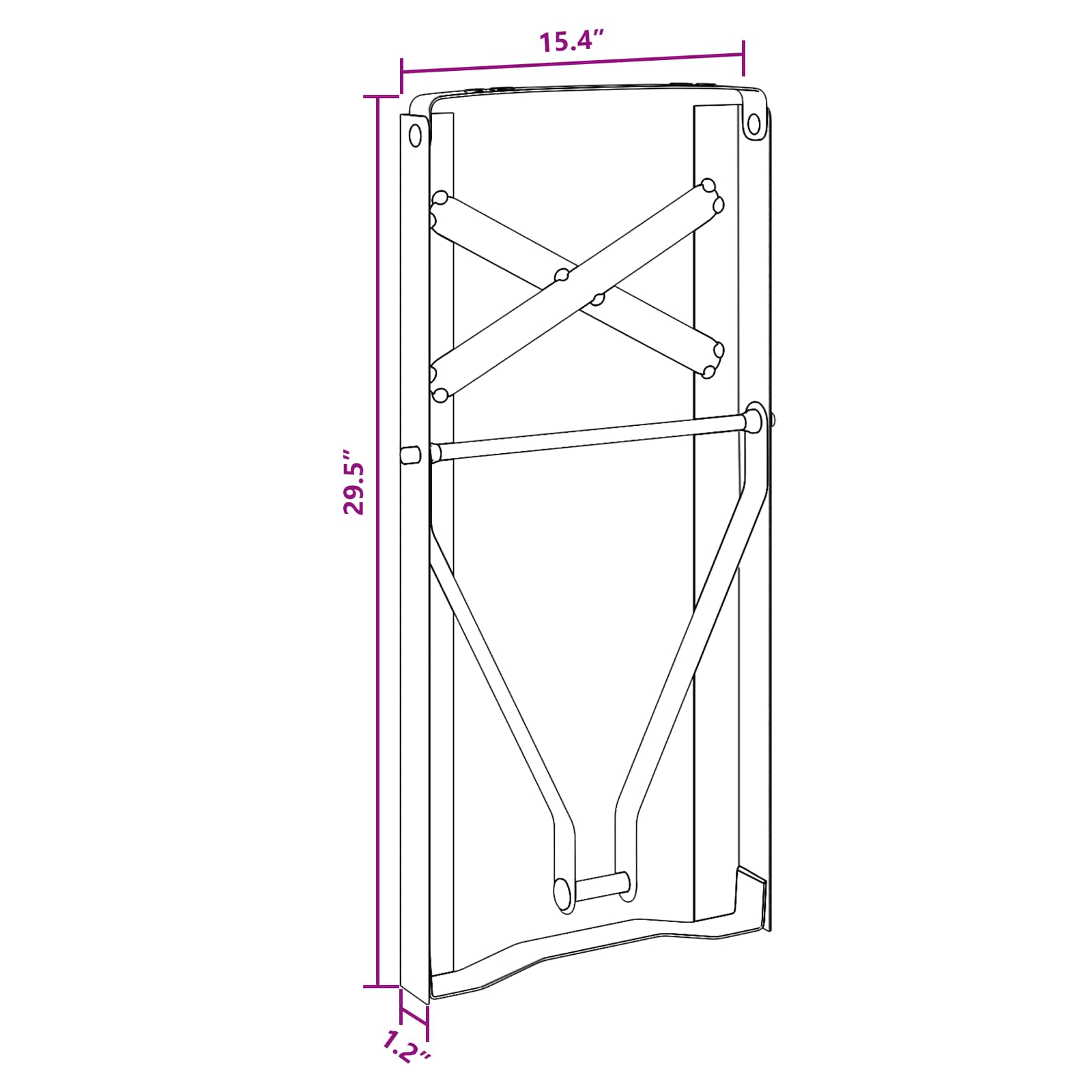 Beer Table Leg 2 pcs Black 39 x 3 x 75 cm Powder-Coated Steel