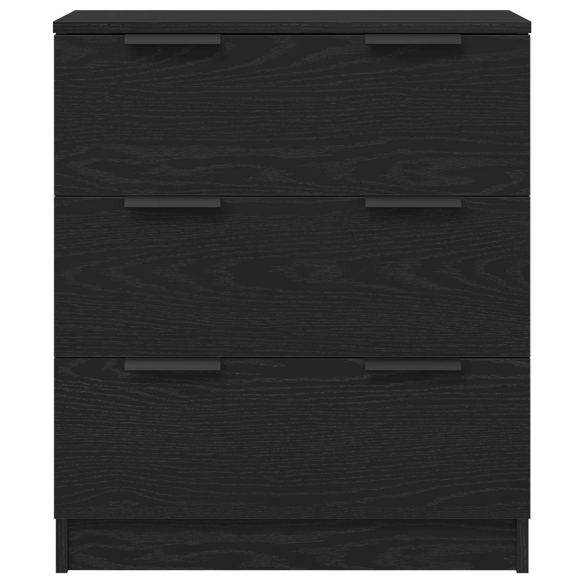 Sideboard 3 pcs Black Oak 180 x 30 x 70 cm Engineered Wood