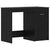 Desk with Door 2 pcs Black oak 140 x 50 x 76 cm Engineered wood