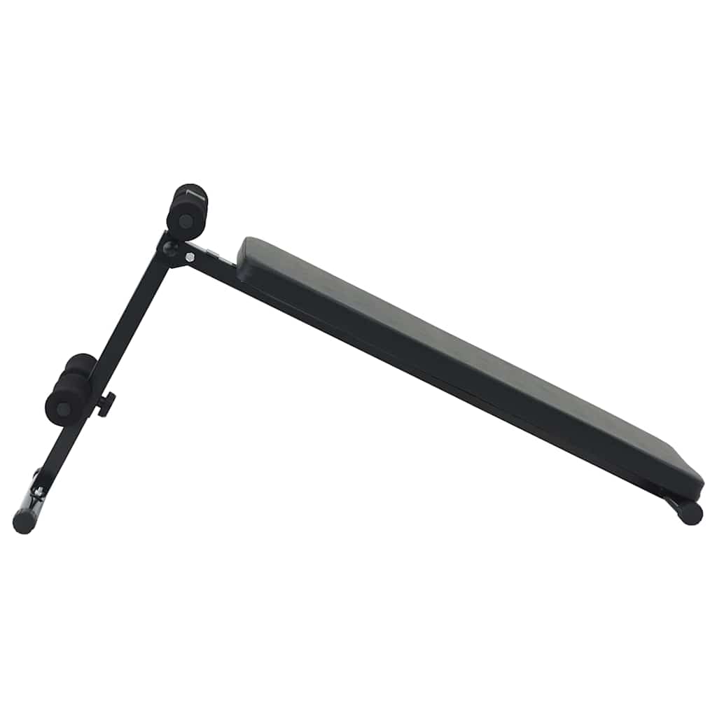 Sit Up Bench Black 124 x 33,5 x 55 cm Powder-Coated Steel
