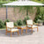 Garden Chair with Cushion 2 pcs Brown Solid Acacia wood