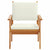 Garden Chair with Cushion 2 pcs Brown Solid Acacia wood