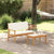 Garden Sofa Set 2 pcs Brown Solid Acacia wood