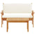 Garden Sofa Set 2 pcs Brown Solid Acacia wood