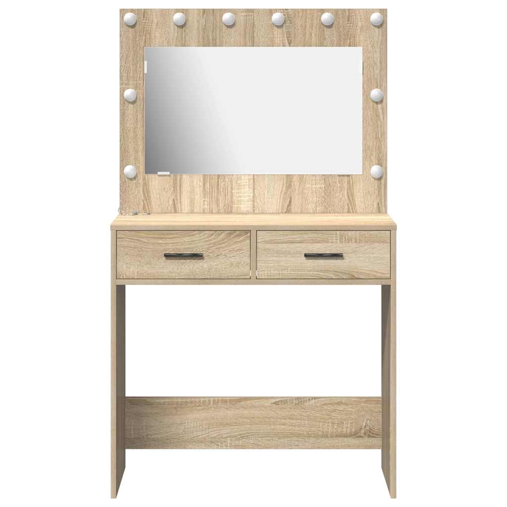 Dressing Table Sonoma Oak 78,5 x 41 x 135 cm Engineered Wood