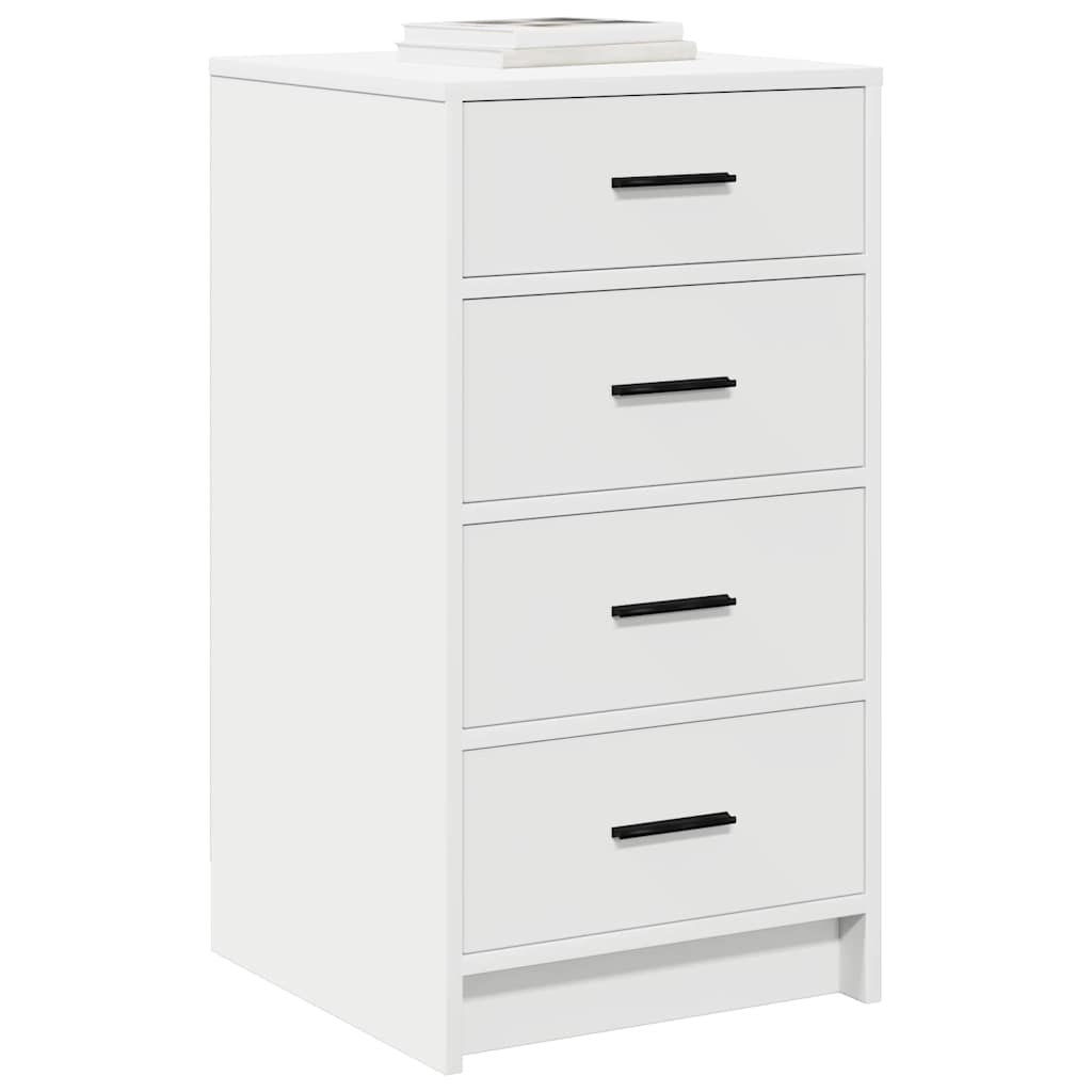 Sideboard with Drawer White 40 x 41 x 75 cm Engineered wood