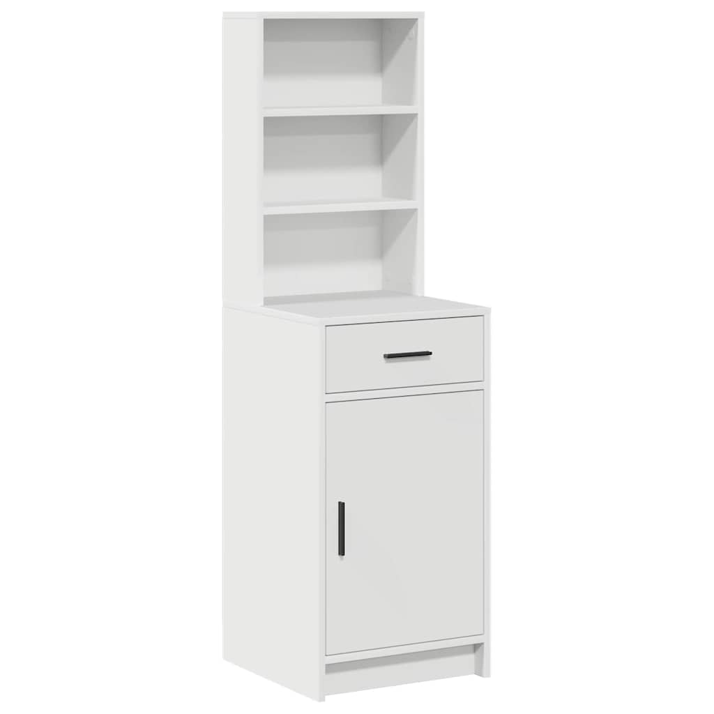 Highboard with Drawer White 40 x 40,5 x 135 cm Engineered Wood