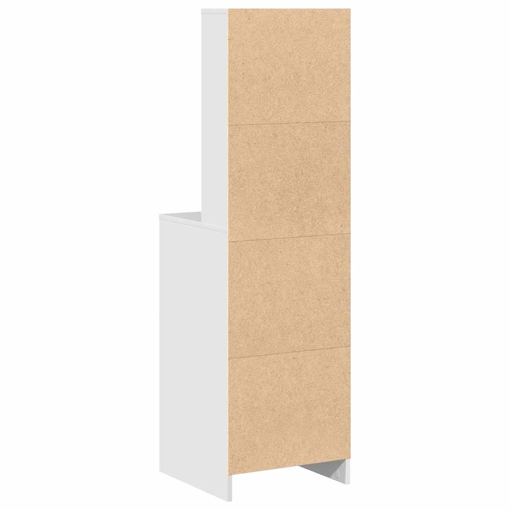 Highboard with Drawer White 40 x 40,5 x 135 cm Engineered Wood