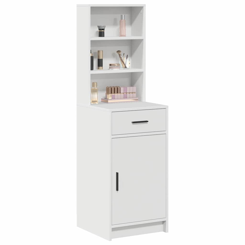 Highboard with Drawer White 40 x 40,5 x 135 cm Engineered Wood