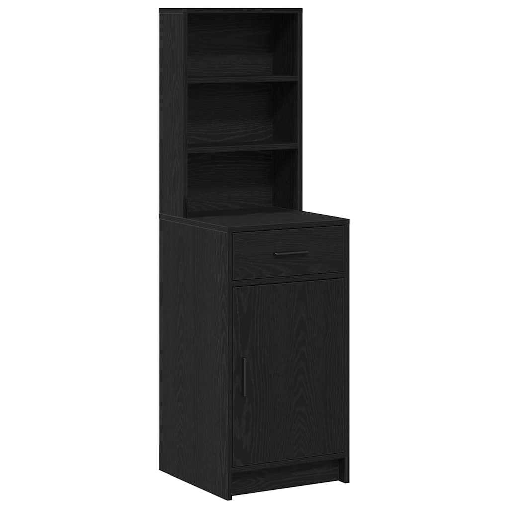 Highboard Black Oak 40 x 40,5 x 135 cm Engineered Wood