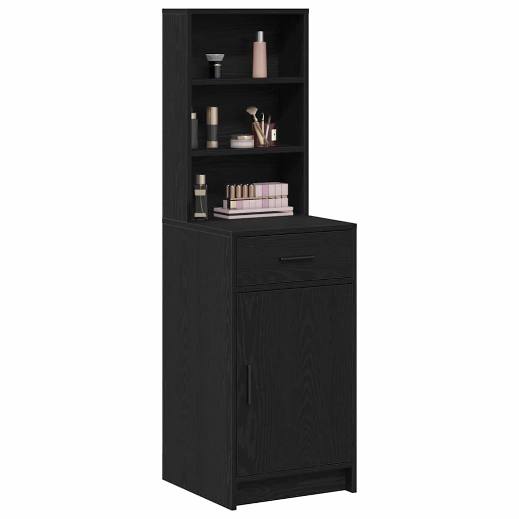 Highboard Black Oak 40 x 40,5 x 135 cm Engineered Wood