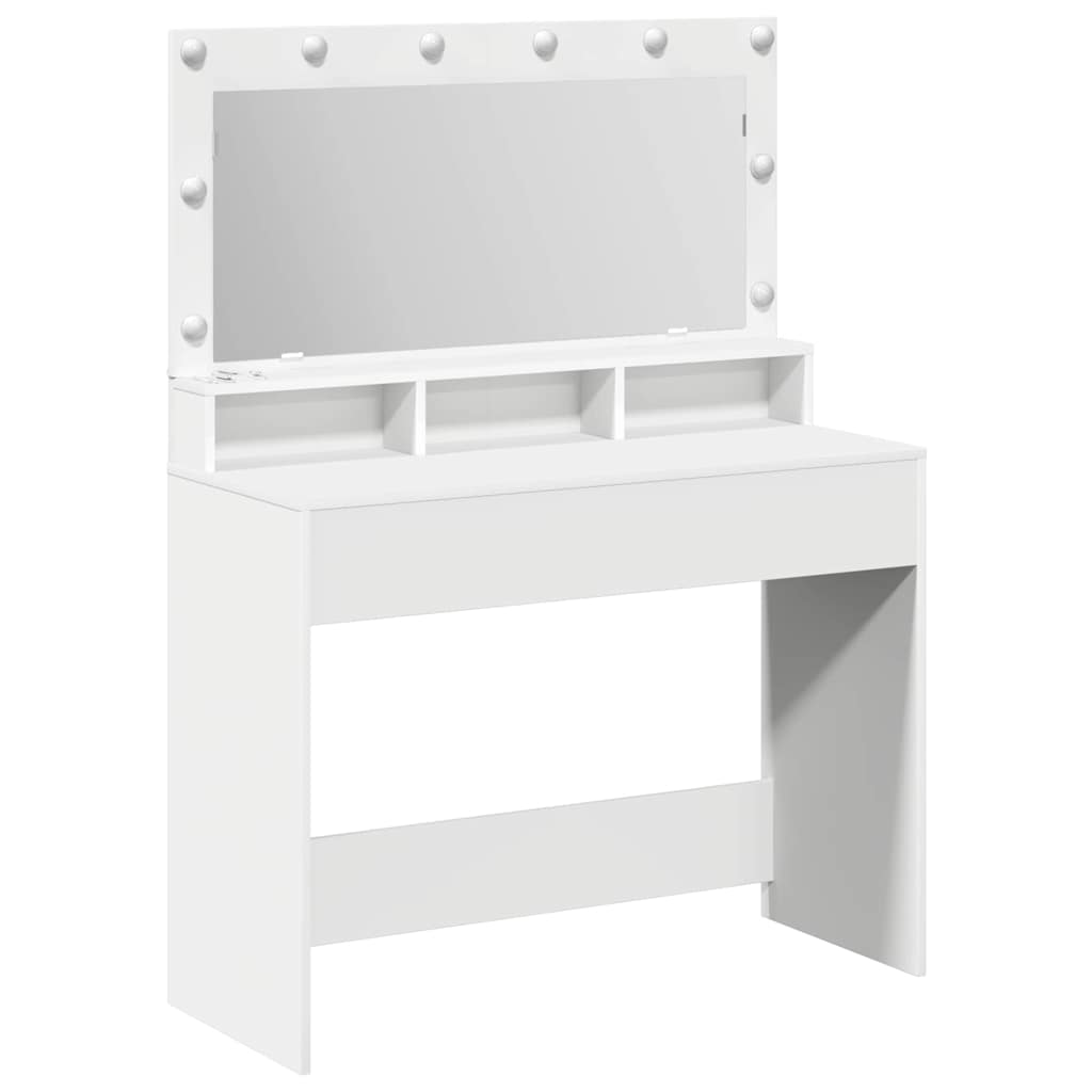 Dressing Table White 100 x 41 x 135 cm Engineered Wood
