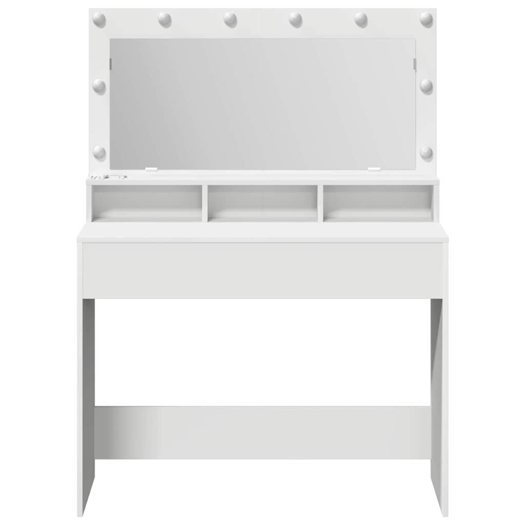 Dressing Table White 100 x 41 x 135 cm Engineered Wood