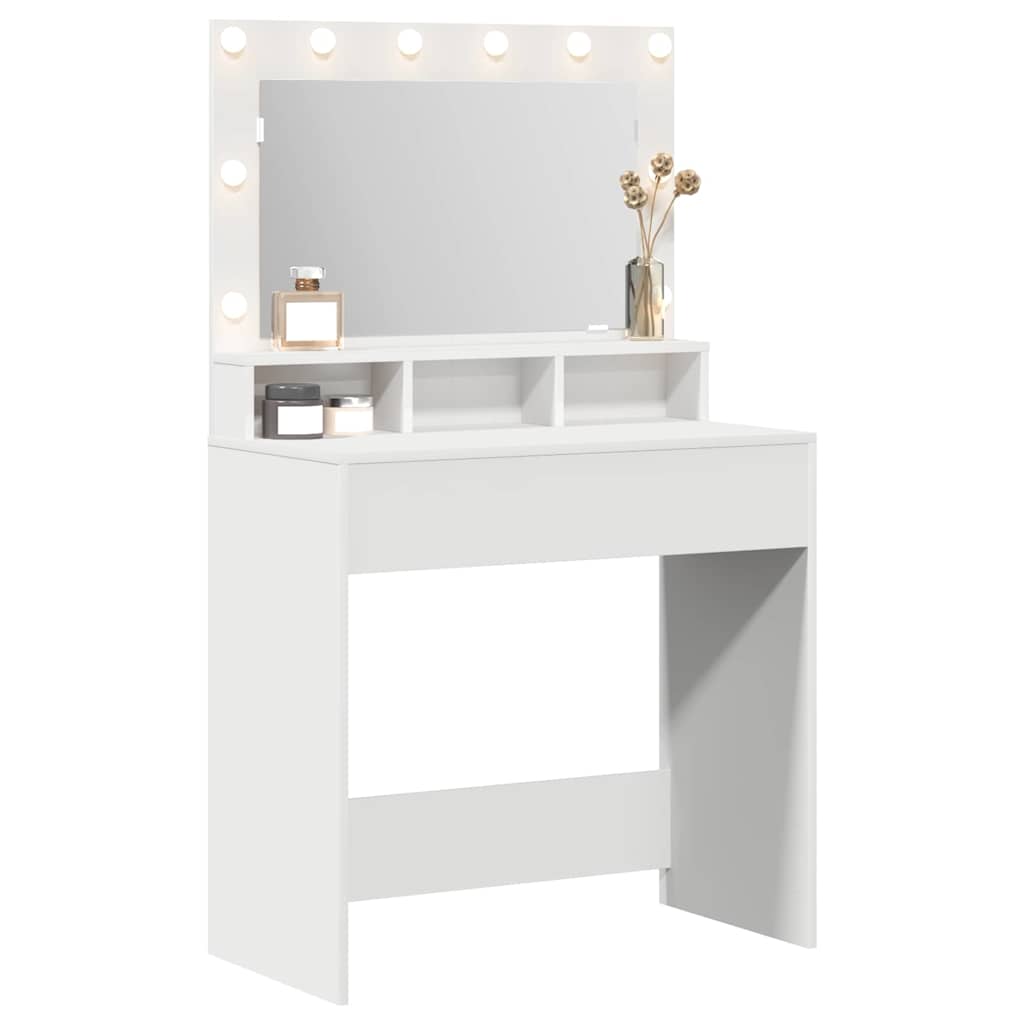 Dressing Table White 75,5 x 41 x 135 cm Engineered Wood