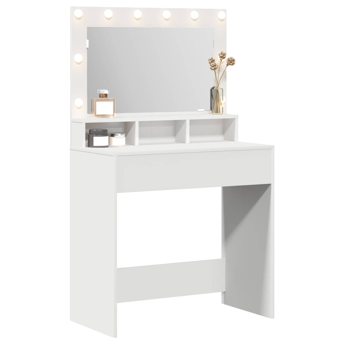 Dressing Table White 78,5 x 41 x 135 cm Engineered Wood