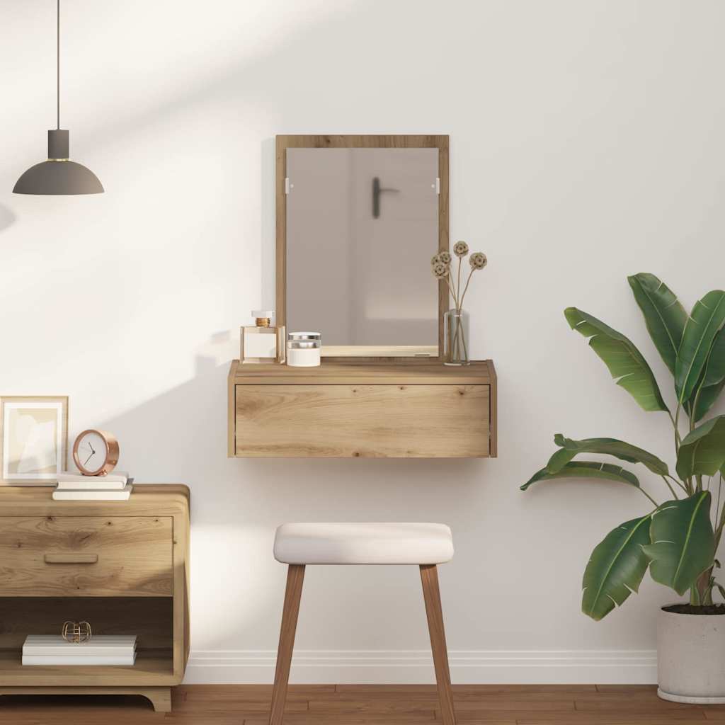 Dressing Table Brown 60 x 40 x 70 cm Engineered Wood