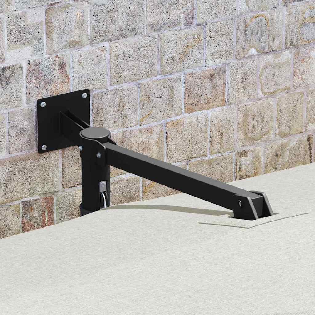 Garden Parasol Sand 248,5 x 247,5 x 160 cm Polyester and Steel