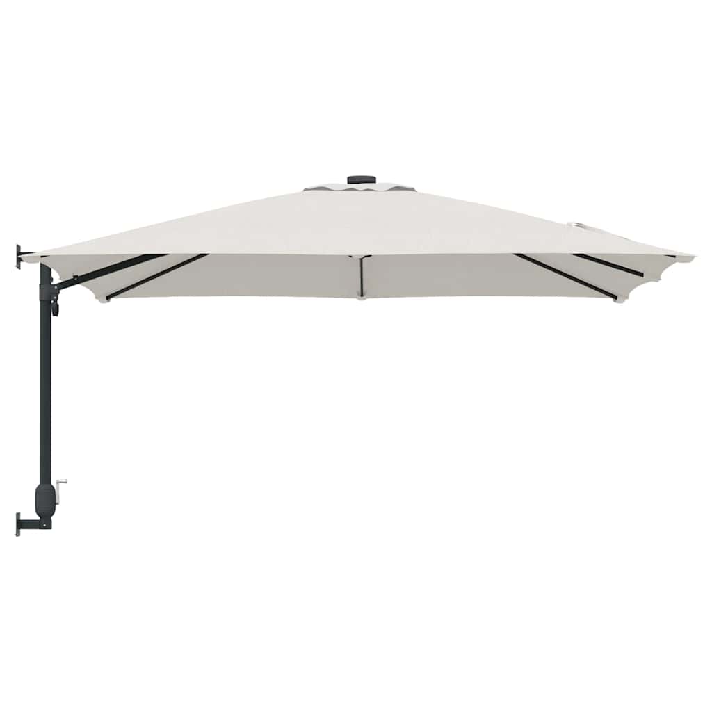 Garden Parasol Sand 248,5 x 247,5 x 160 cm Polyester and Steel