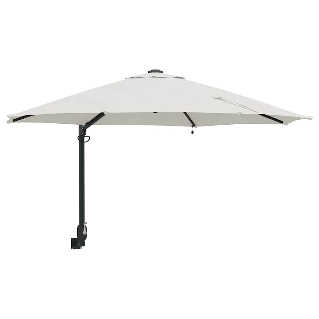 Garden Parasol Sand 248 x 248 x 148 cm Polyester and Steel