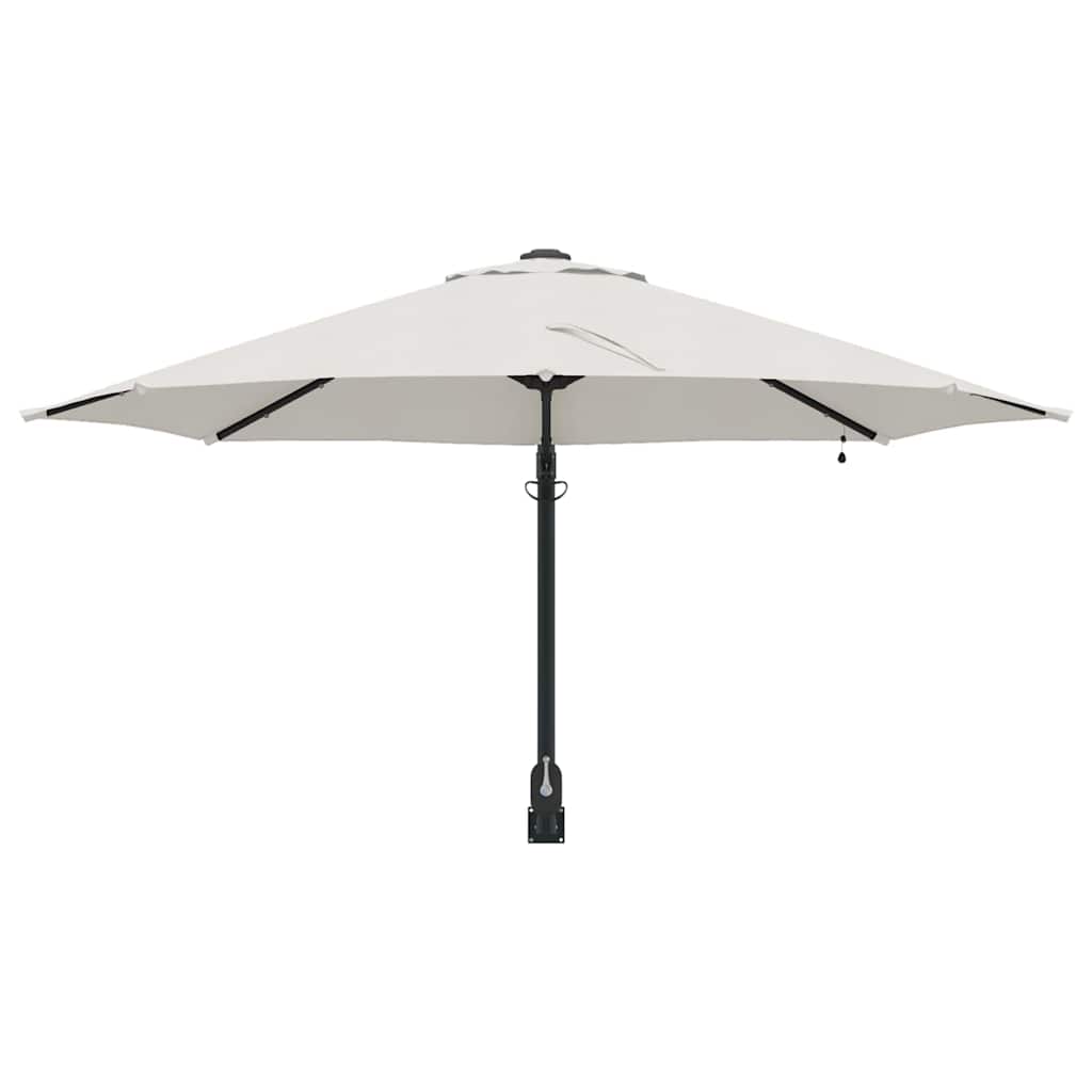 Garden Parasol Sand 248 x 248 x 148 cm Polyester and Steel
