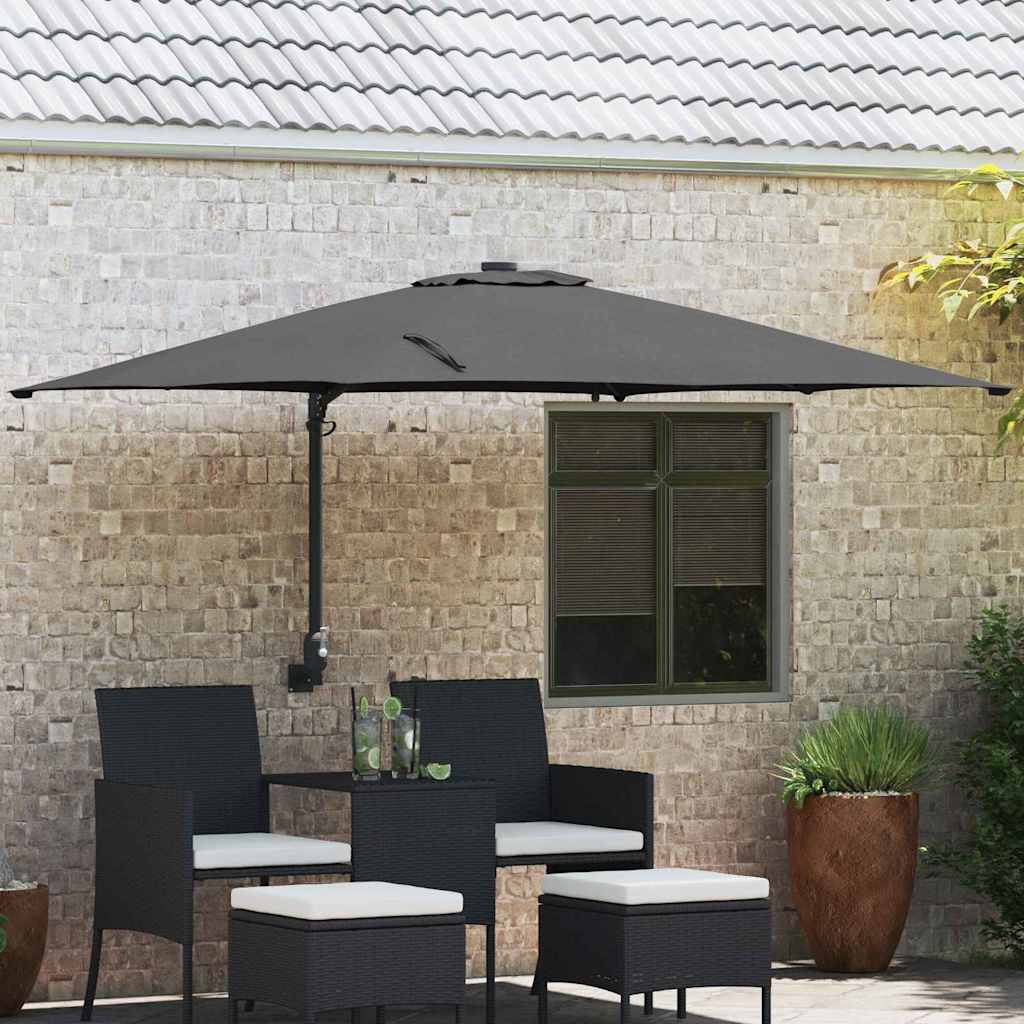 Garden Parasol Anthracite 248,5 x 247,5 x 160 cm