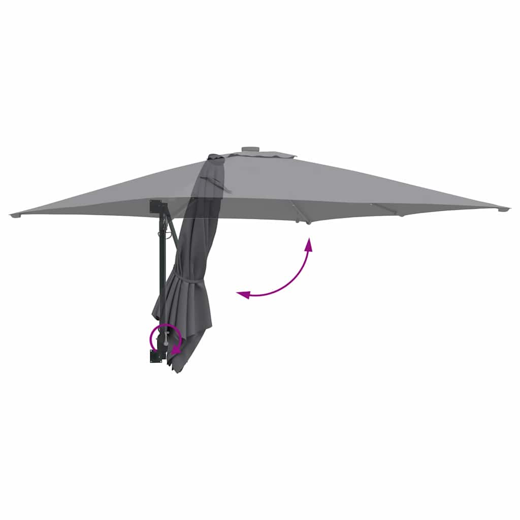 Garden Parasol Anthracite 248,5 x 247,5 x 160 cm