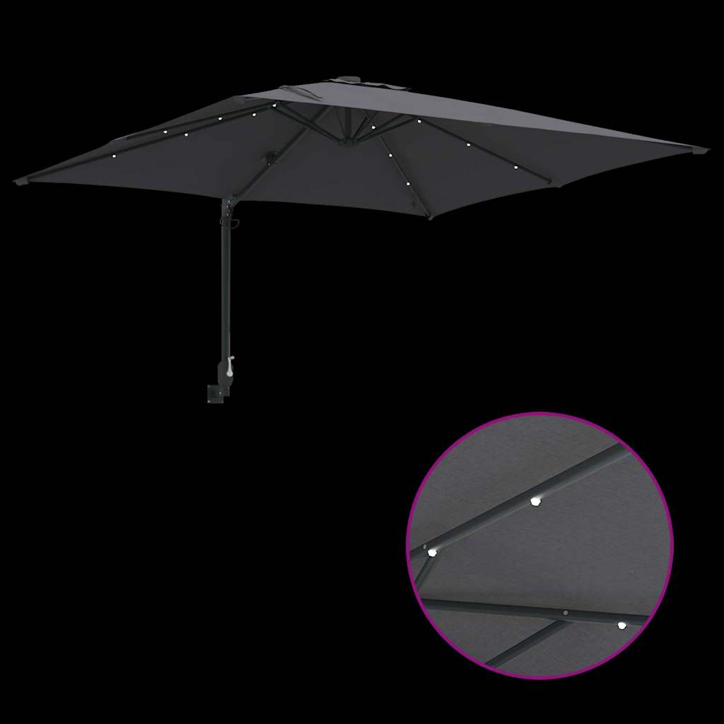 Garden Parasol Anthracite 248,5 x 247,5 x 160 cm