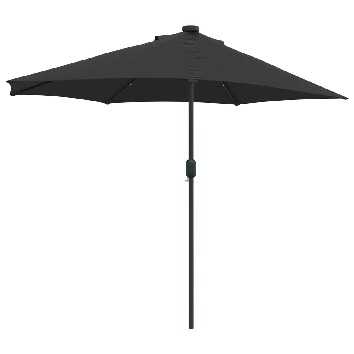 Garden Parasol Black 294 x 150 x 224 cm Polyester and Steel