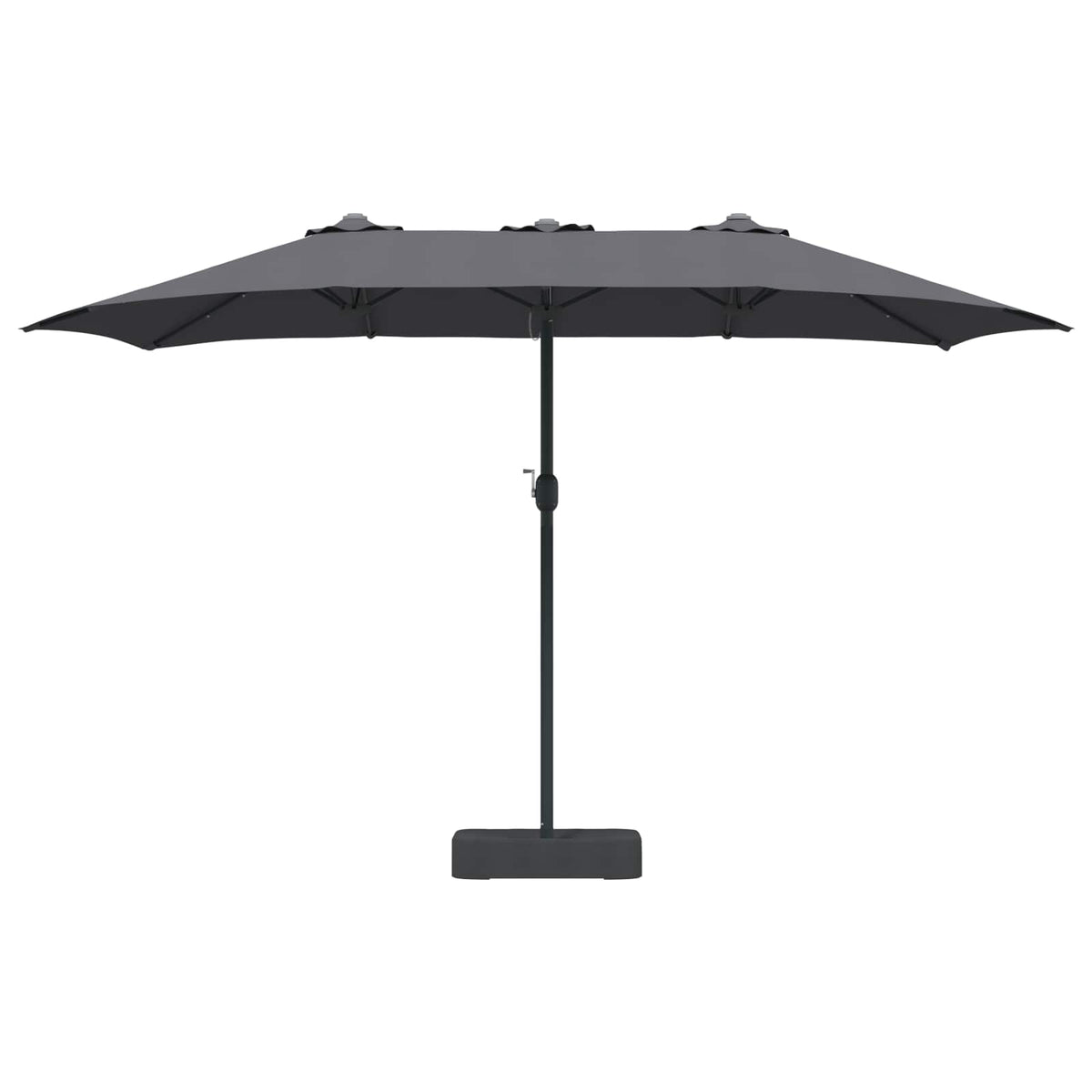 Garden Parasol Anthracite 385 x 209 x 244 cm Polyester