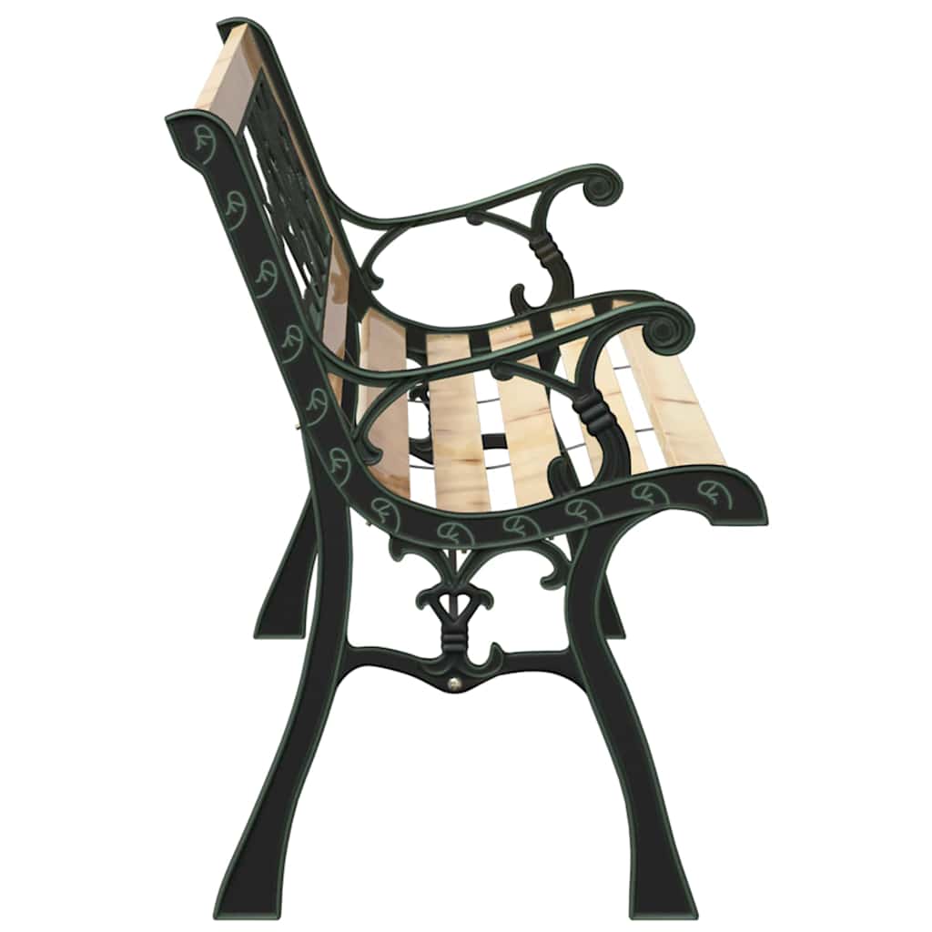 Garden Bench with Cushion Brown 116 x 54 x 73 cm Wood