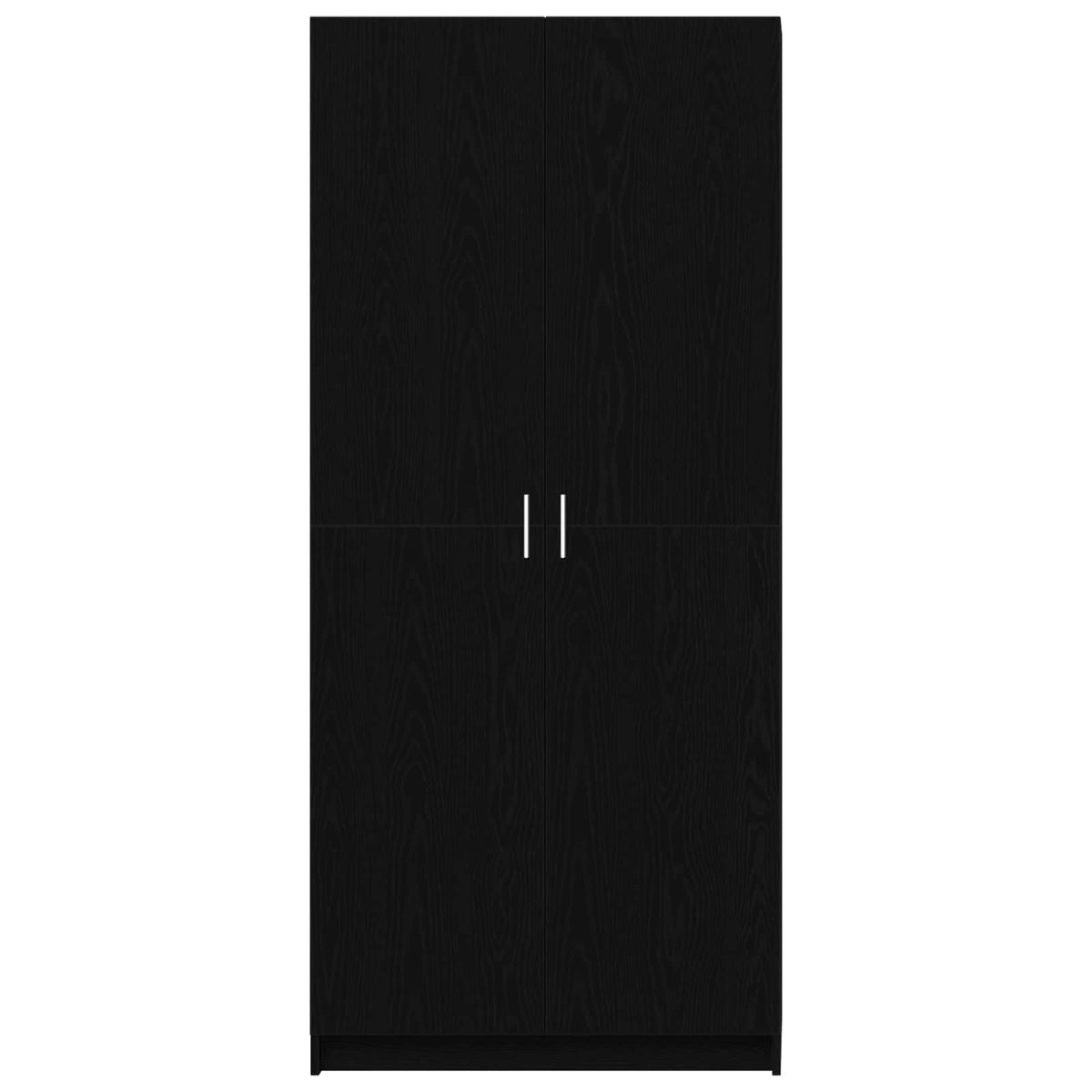 Wardrobe with Door Black Oak 80 x 50,5 x 180 cm Engineered Wood
