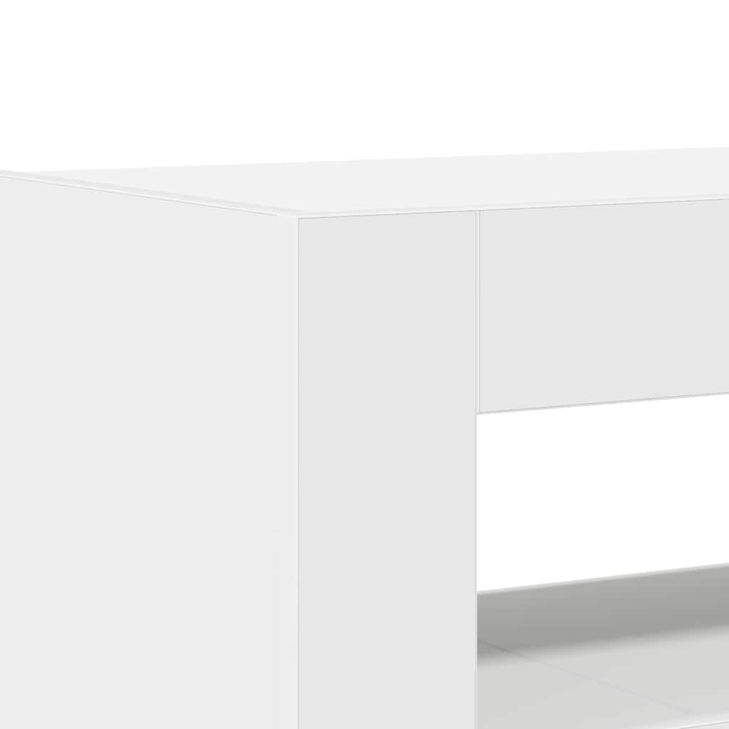 Sideboard White 116 x 30 x 75 cm Engineered wood