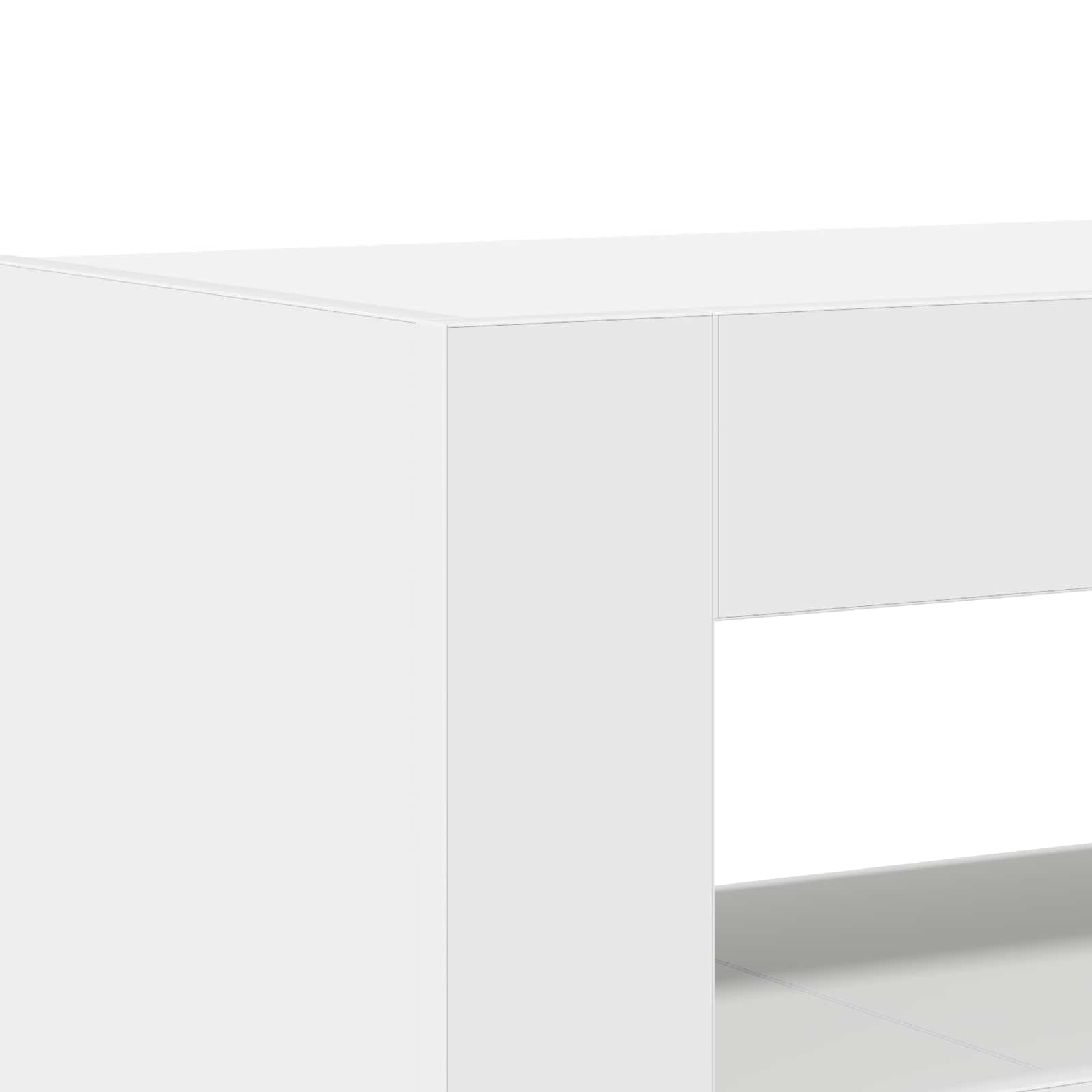 Sideboard White 116 x 30 x 75 cm Engineered Wood