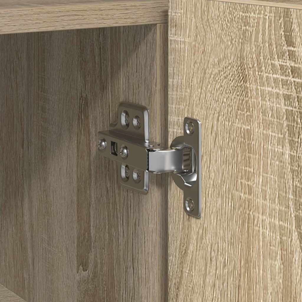 Sideboard Sonoma oak 116 x 30 x 75 cm Engineered wood