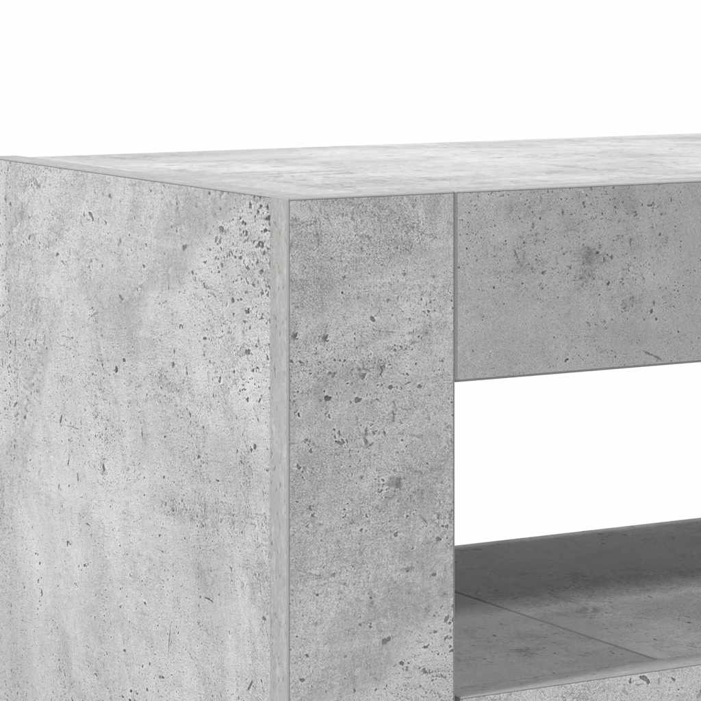 Sideboard Concrete grey 116 x 30 x 75 cm Engineered wood