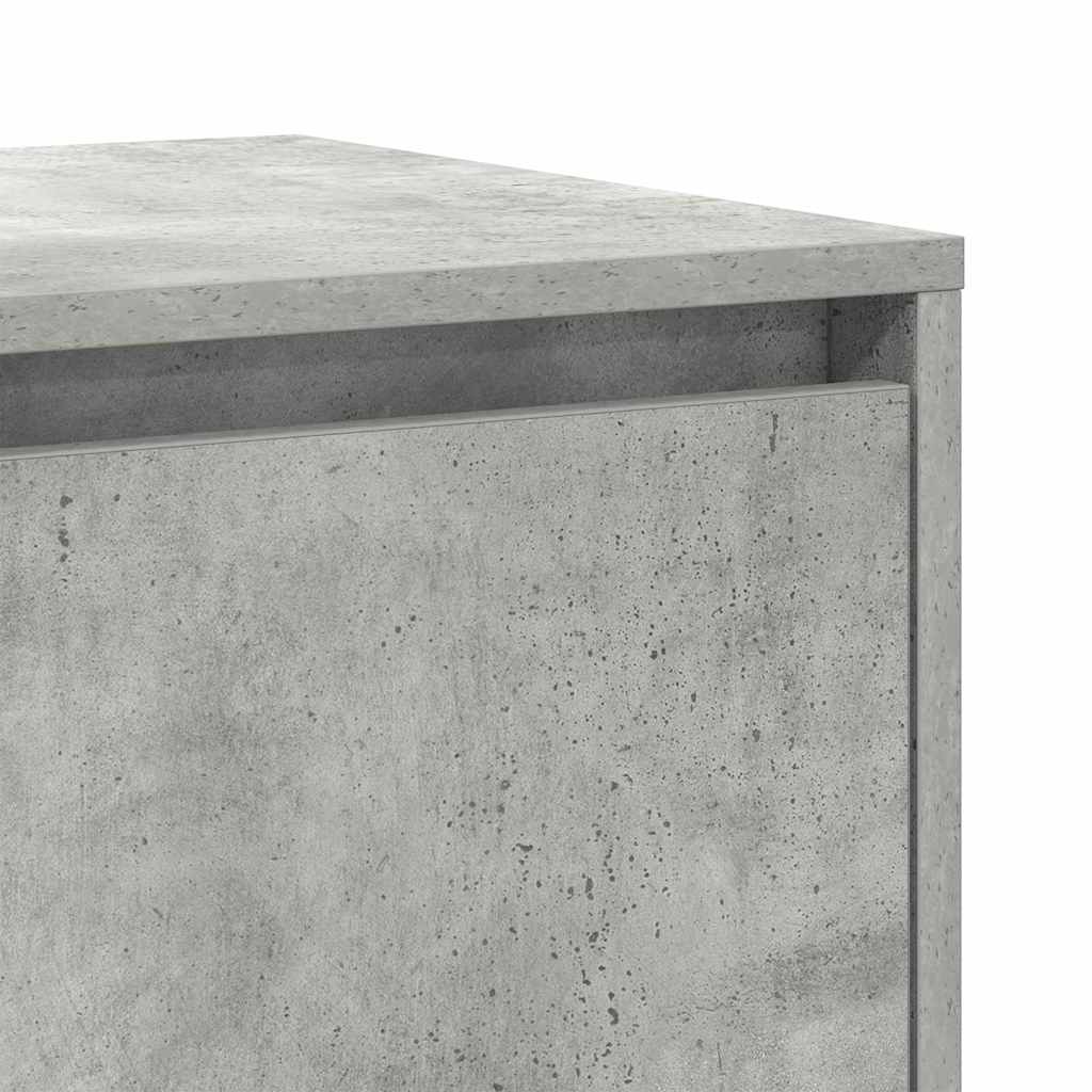 Sideboard Concrete grey 135 x 41 x 69 cm Engineered wood