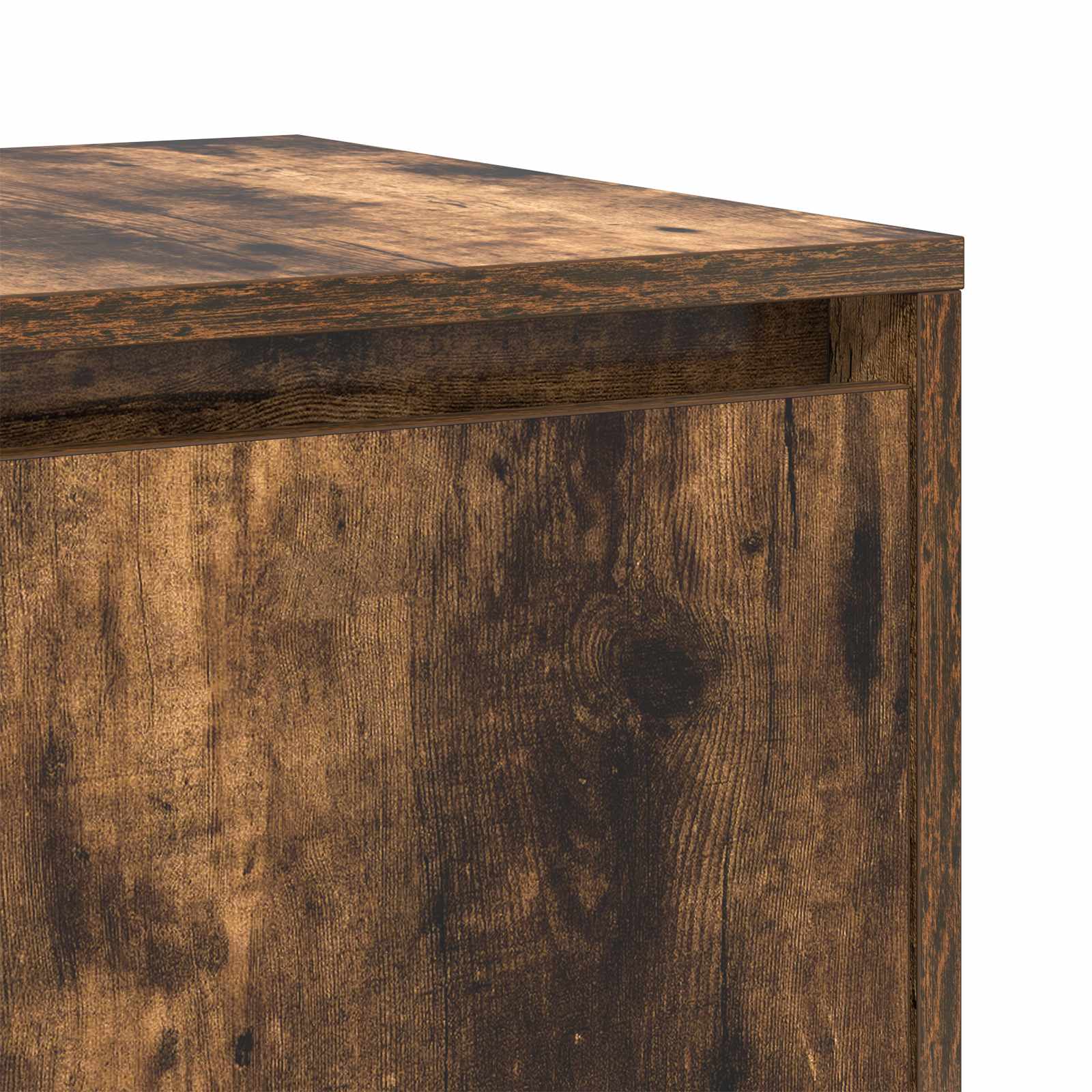 Sideboard Smoked Oak 135 x 41 x 75 cm Engineered Wood