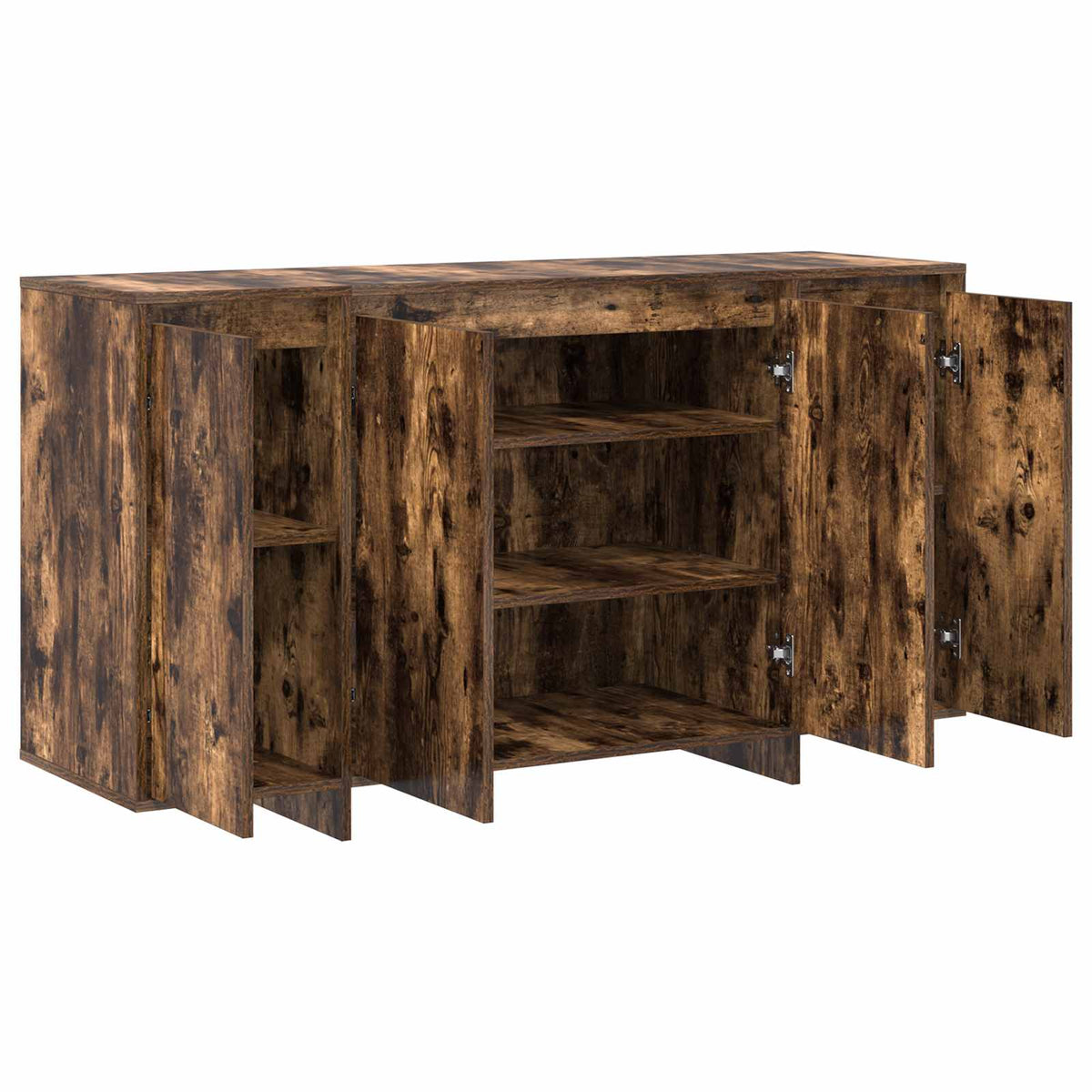 Sideboard Smoked Oak 135 x 41 x 75 cm Engineered Wood