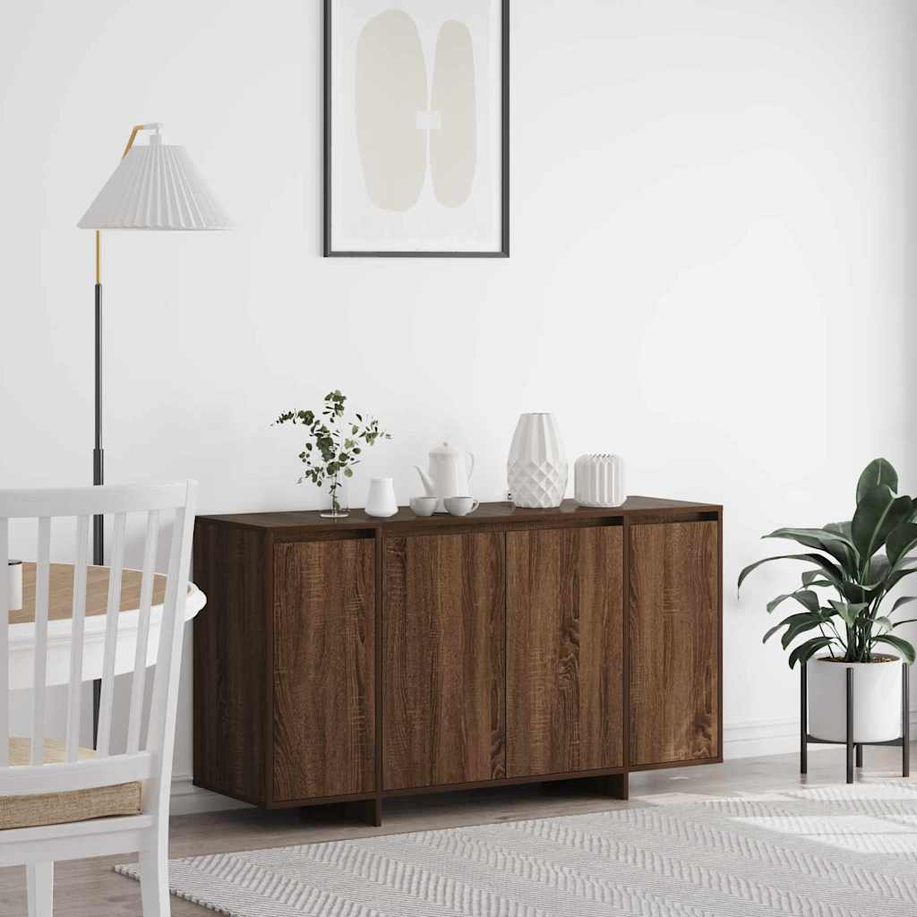 Sideboard Brown oak 135 x 41 x 69 cm Engineered wood