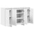 Sideboard White 120 x 41 x 75 cm Engineered wood