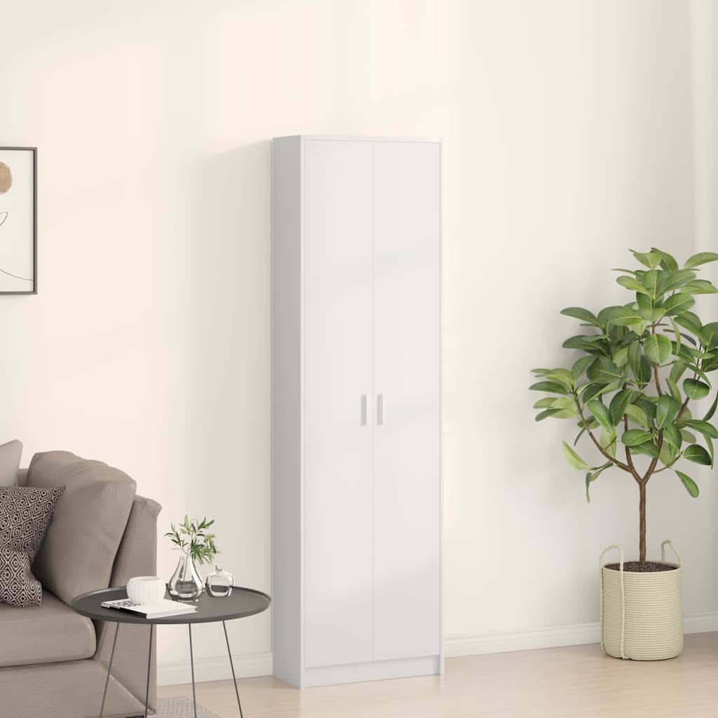 Wardrobe with Shelf White 55 x 25 x 189 cm Engineered wood