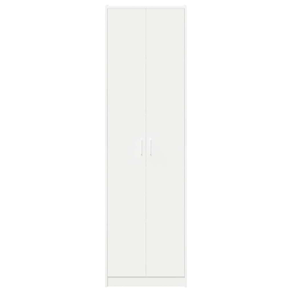 Wardrobe with Shelf White 55 x 25 x 189 cm Engineered wood