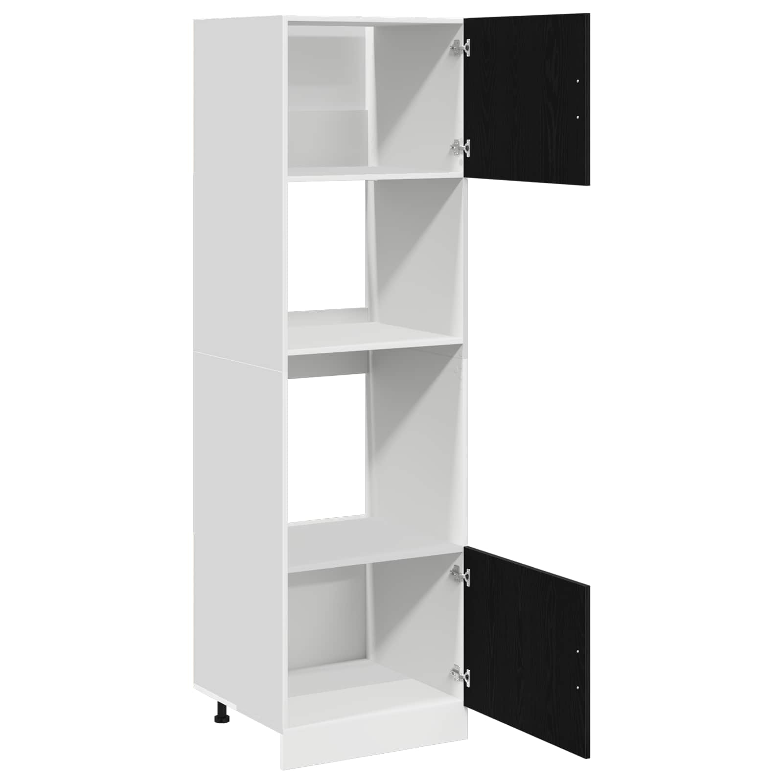 Hanging Cabinet Black Oak 60 x 57 x 207 cm Engineered Wood