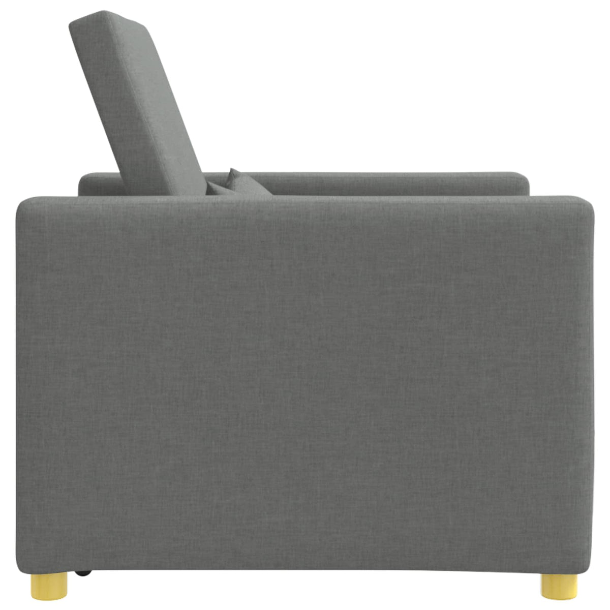 Pull out Sofa Bed Single Dark grey 90 x 165 x 87 cm Fabric