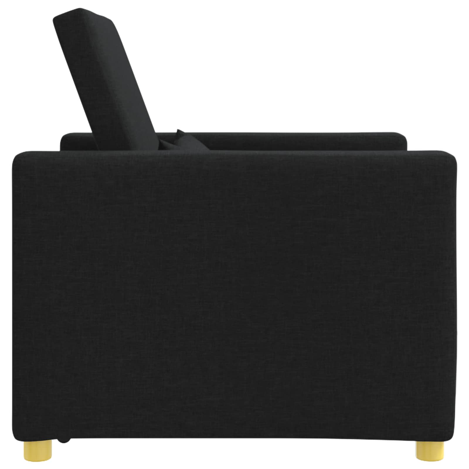 Pull out Sofa Bed Single Black 90 x 165 x 87 cm Fabric