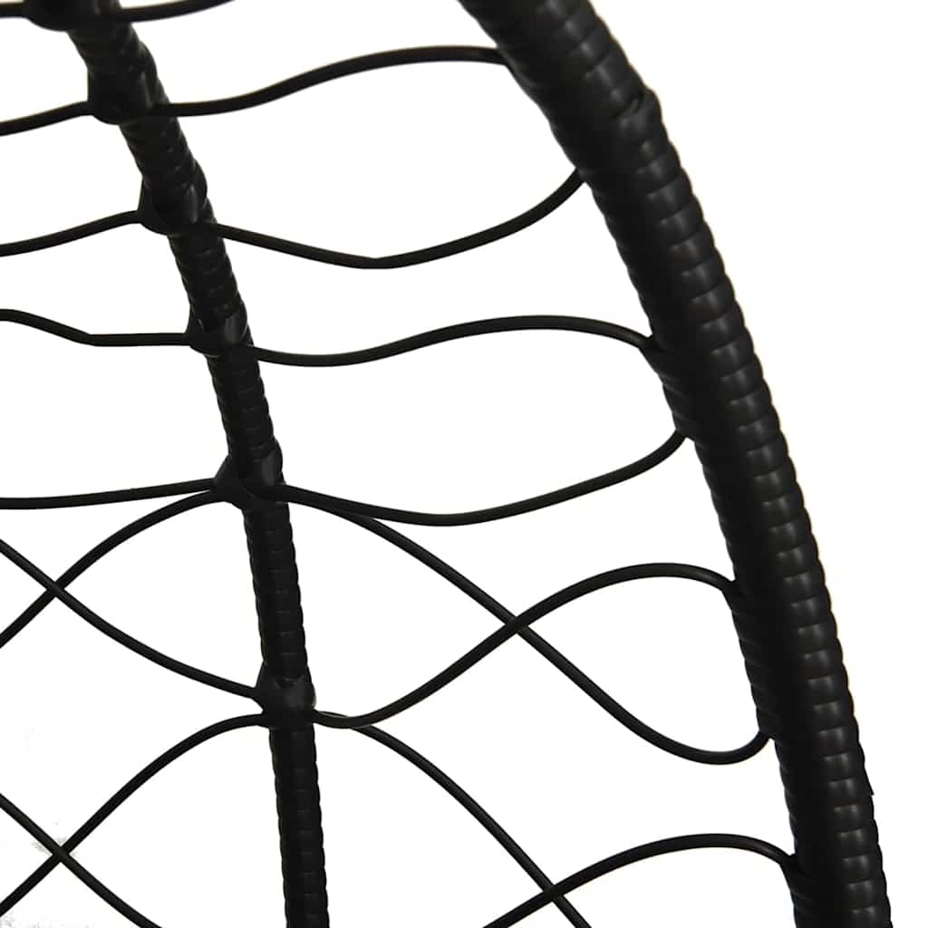 Hanging Egg Chair Anthracite 91.5 x 54.5 x 107 cm Poly Rattan