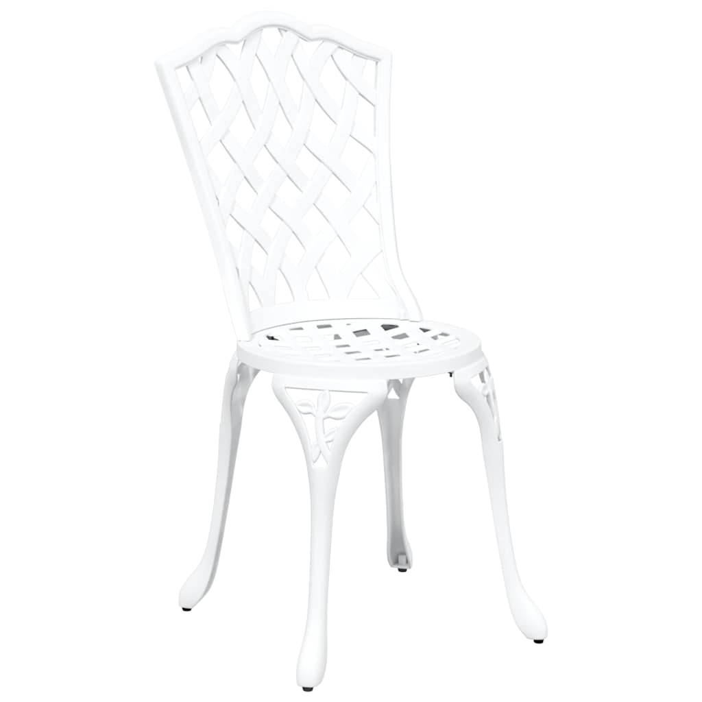Garden Chair 2 pcs White 39 x 40 x 87cm Aluminium